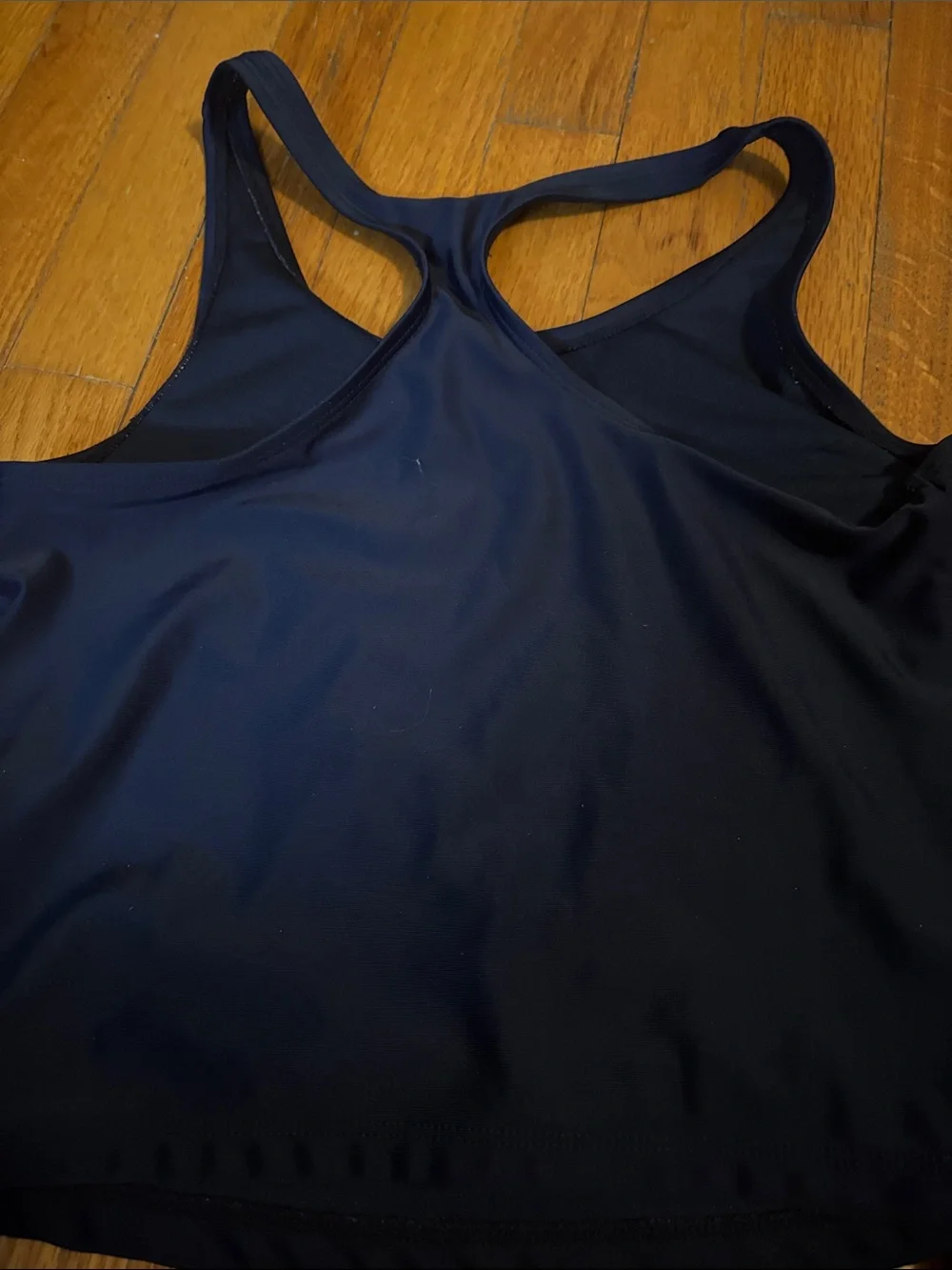 GAP Navy and Pink Girls Two-Piece Swim Set with GRL PWR Graphic